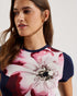 LOUANNN-Tops-Printed Short Sleeve Fitted- Ted Baker Romania
